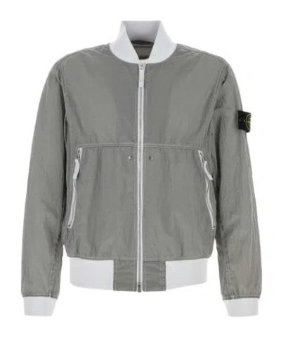 STONE ISLAND STONE ISLAND COMPASS PATCH ZIPPED JACKET