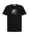 Stone Island Compass-print Cotton T-shirt In Black