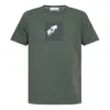 Stone Island Compass-print Cotton T-shirt In Green