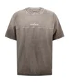 Stone Island Grey Shaded Cotton T-shirt Men In Gray