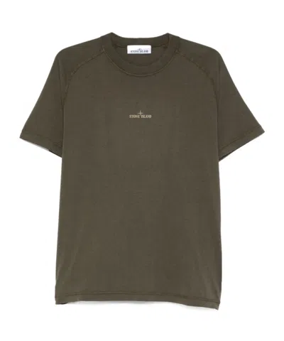 Stone Island Compass-print T-shirt In Multicolor