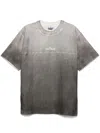 Stone Island Grey Shaded Cotton T-shirt Men In Grey
