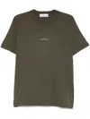 Stone Island T-shirt Mit Kompass-print In Grün