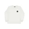 Stone Island Compass Rose Patch Long-sleeved T-shirt Kids In White