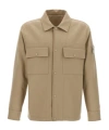 Stone Island Compass Shirt Jacket In Nude