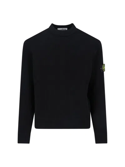 Stone Island 'compass' Sweater In Black