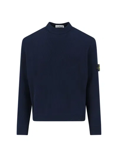 Stone Island 'compass' Sweater In Blue