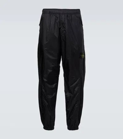 Stone Island Compass Sweatpants In Black