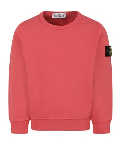 STONE ISLAND STONE ISLAND JUNIOR LOGO-PATCH CREWNECK SWEATSHIRT