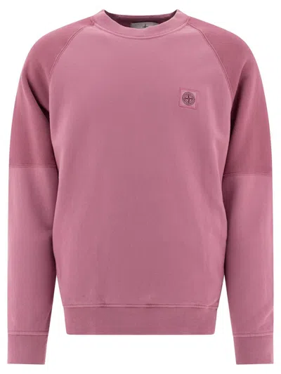 STONE ISLAND STONE ISLAND "COMPASS" SWEATSHIRT WITH PATCH
