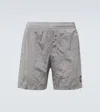 Stone Island Compass Swim Trunks In Grey