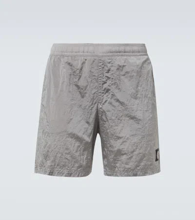 Stone Island Compass Swim Trunks In Green