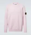 Stone Island Compass Wool-blend Sweater In Pink