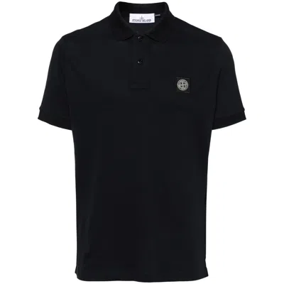 STONE ISLAND COMPASS-BADGE PIQUÉ POLO SHIRT