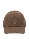 Stone Island Compass-patch Baseball Cap In Brown