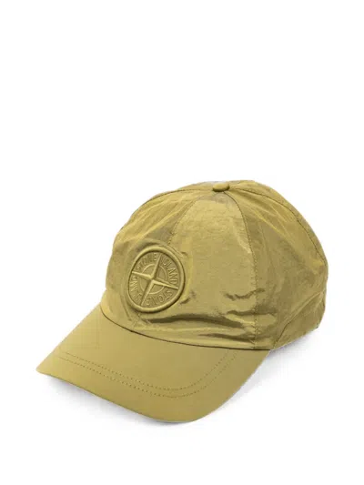 Stone Island Compass-patch Baseball Cap In Green