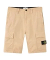 Stone Island Compass-patch Cargo Shorts In Neutral