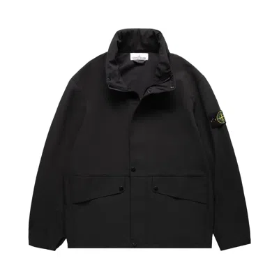 Pre-owned Stone Island Concealable Hood Jacket 'black' | Men's Size Xxxl