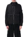 Stone Island Hooded Nylon Jacket Adjustable Drawstring