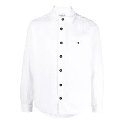 Stone Island Cord Overshirt 'white'