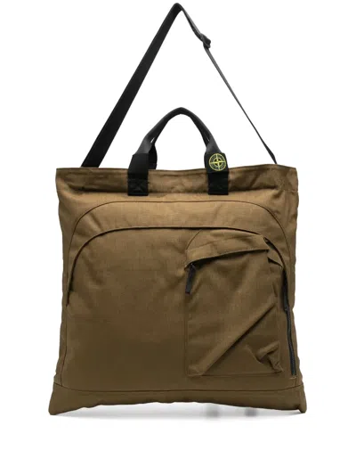 Stone Island Cordura® 1500 Tote Bag In Green