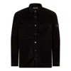Stone Island Comfortable Overshirt With Pockets And Press Studs In Black