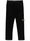 Stone Island Compass-badge Cargo Pants In Black