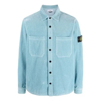 Stone Island Corduroy Overshirt 'blue'