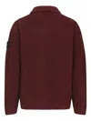 Stone Island Corduroy Patch-pocket Shirt In Red