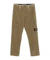 Stone Island Corduroy Trousers In Brown