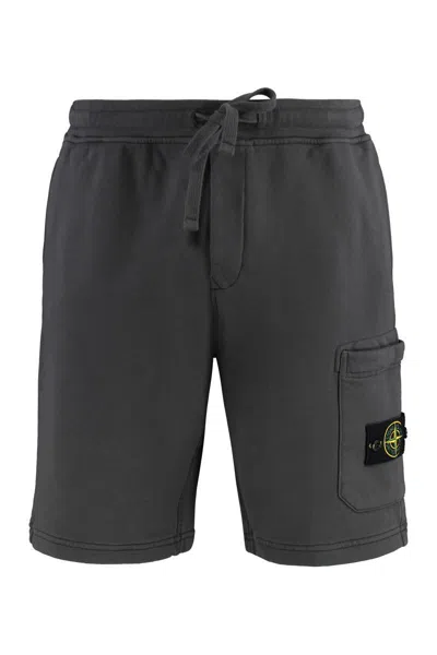 Stone Island Cotton Bermuda Shorts In Multi