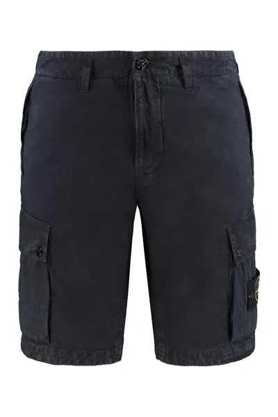 STONE ISLAND COTTON BERMUDA SHORTS