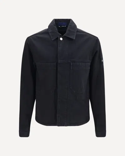 Stone Island Cotton Biker Jacket In Black