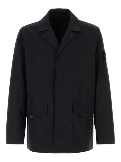 Stone Island Compass-badge Shell Jacket In Black