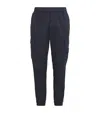 Stone Island Cotton-blend Cargo Trousers In Blue