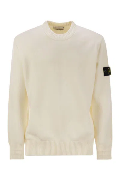 STONE ISLAND STONE ISLAND COTTON-BLEND CREW-NECK JUMPER