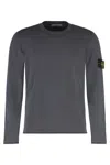 Stone Island Logo-patch Jumper In Gray