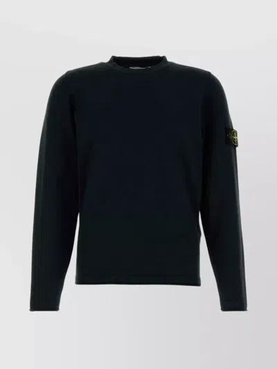 STONE ISLAND COTTON BLEND CREW NECK SWEATER