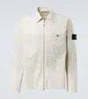 Stone Island Cotton-blend Overshirt In Beige