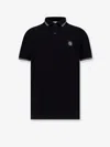 Stone Island Mens Black Brand-patch Regular-fit Stretch-cotton Polo Shirt Xl In Black