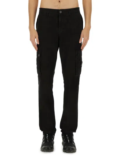 STONE ISLAND COTTON CANVAS CARGO PANTS