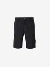 Stone Island Men Slim-fit Cargo Bermuda Shorts With Zip Pockets