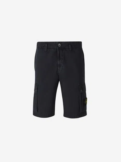 STONE ISLAND STONE ISLAND COTTON CARGO BERMUDA SHORTS