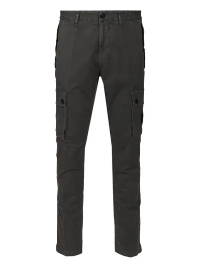 Stone Island Cotton Cargo Pants Trousers Grey In Gray