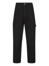 Stone Island Cotton Regular Fit Pants In Black