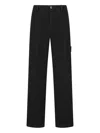 Stone Island Cotton Regular Fit Pants In Black