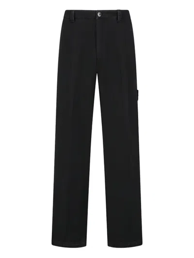 STONE ISLAND COTTON CARGO TROUSERS