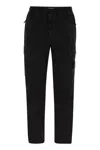 Stone Island Logo Patch Track Pants In Black