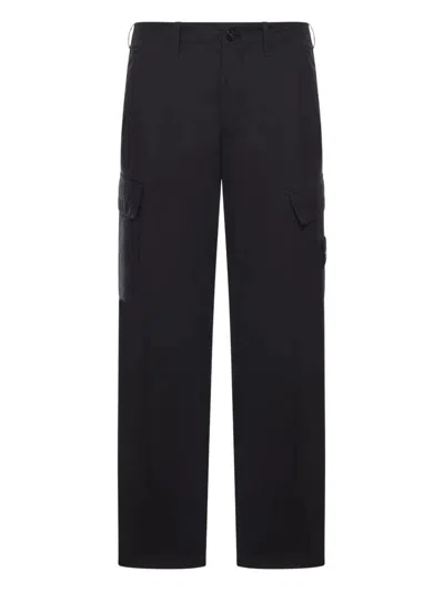Stone Island Cotton Cargo Trousers Clothing In Animal Print