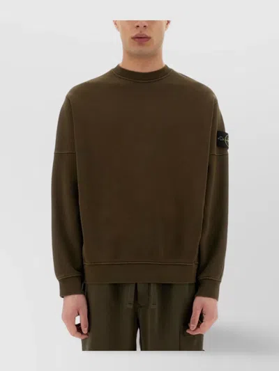 Stone Island Cotton Crew Neck Sweatshirt